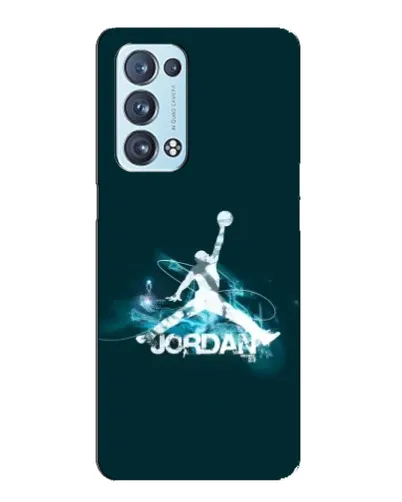 Чехол для OPPO Reno6 Pro Plus 5G с картинкой «Jordan Blue Fire»