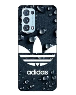 Чехол для OPPO Reno6 Pro Plus 5G с картинкой «Adidas Trefoil Blue»