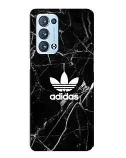 Чехол для OPPO Reno6 Pro Plus 5G с картинкой «Белый мрамор Adidas»