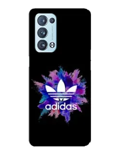 Чехол для OPPO Reno6 Pro Plus 5G с картинкой «Взрыв красок Adidas»