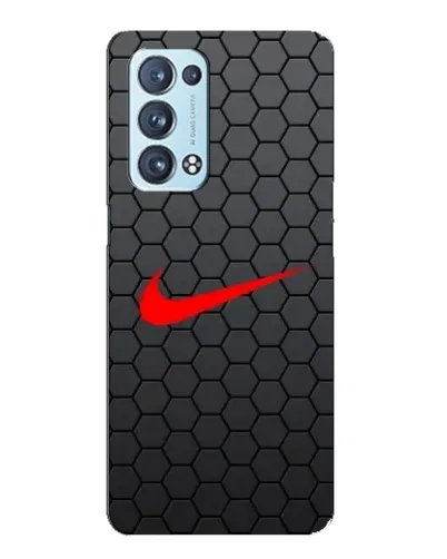 Чехол для OPPO Reno6 Pro Plus 5G с картинкой «Nike — карбоновая сетка»