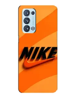 Чехол для OPPO Reno6 Pro Plus 5G с картинкой «Оранжевый драйв Nike»