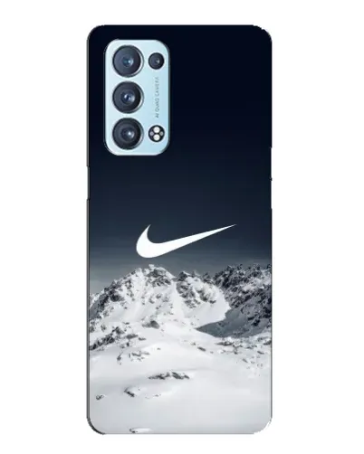 Чехол для OPPO Reno6 Pro Plus 5G с картинкой «Nike — зимние горы»
