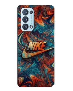 Чехол для OPPO Reno6 Pro Plus 5G с картинкой «Nike в абстракции»