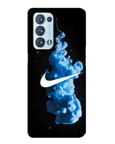 Чехол для OPPO Reno6 Pro Plus 5G с картинкой «Nike и синий дым»
