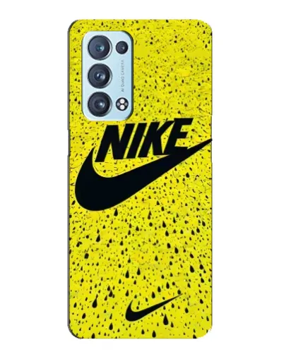 Чехол для OPPO Reno6 Pro Plus 5G с картинкой «Желтый текстурный Nike»