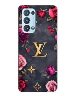 Чехол для OPPO Reno6 Pro Plus 5G с картинкой «Цветочный Louis Vuitton»