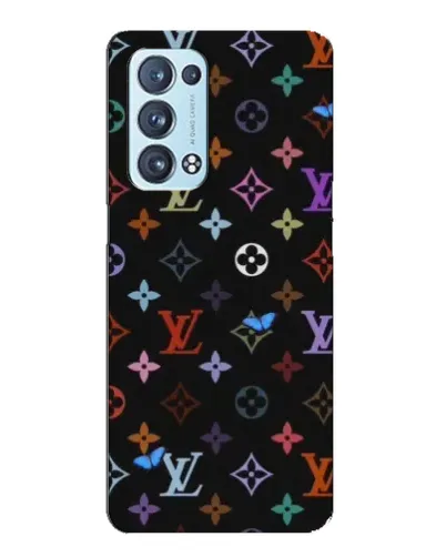 Чехол для OPPO Reno6 Pro Plus 5G с картинкой «Цветная монограмма LV»