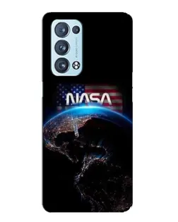 Чехол для OPPO Reno6 Pro Plus 5G с картинкой «Земля из космоса NASA»