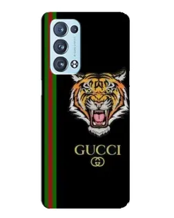 Чехол для OPPO Reno6 Pro Plus 5G с картинкой «Тигр Gucci»