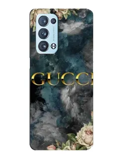 Чехол для OPPO Reno6 Pro Plus 5G с картинкой «Абстрактные цветы Gucci»