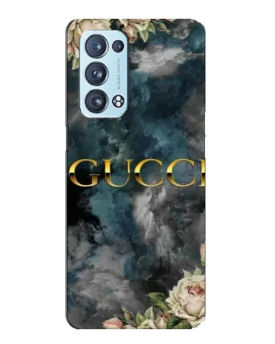 Чехол для OPPO Reno6 Pro Plus 5G с картинкой «Абстрактные цветы Gucci»