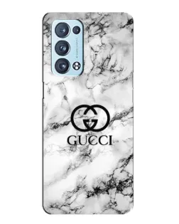 Чехол для OPPO Reno6 Pro Plus 5G с картинкой «Gucci — мраморный шик»