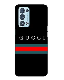 Чехол для OPPO Reno6 Pro Plus 5G с картинкой «Gucci — красный пояс»