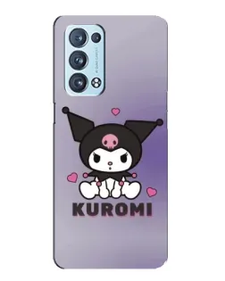 Чехол для OPPO Reno6 Pro Plus 5G с картинкой «Kuromi — фиолетовый арт»