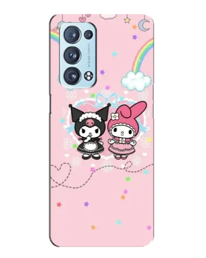 Чехол для OPPO Reno6 Pro Plus 5G с картинкой «My Melody и Kuromi» Чехол для OPPO Reno6 Pro Plus 5G с картинкой «My Melody и Kuromi»