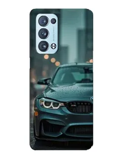 Чехол для OPPO Reno6 Pro Plus 5G с картинкой «BMW в огнях города»