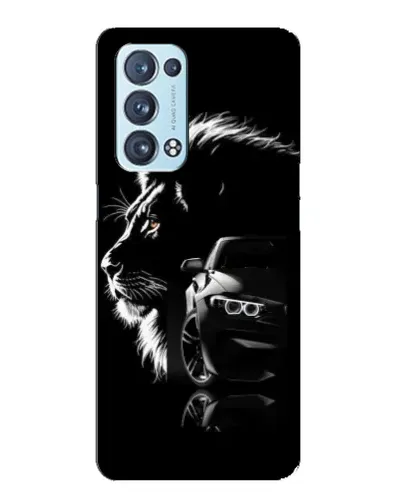 Чехол для OPPO Reno6 Pro Plus 5G с картинкой «BMW и лев» Чехол для OPPO Reno6 Pro Plus 5G с картинкой «BMW и лев»