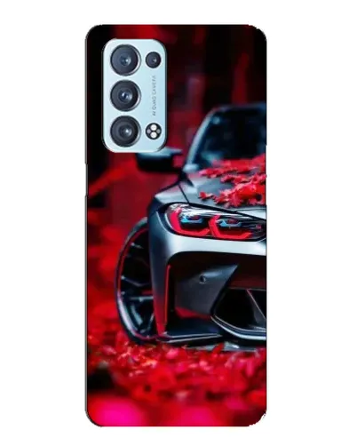 Чехол для OPPO Reno6 Pro Plus 5G с картинкой «Спортивная BMW и цветы» Чехол для OPPO Reno6 Pro Plus 5G с картинкой «Спортивная BMW и цветы»