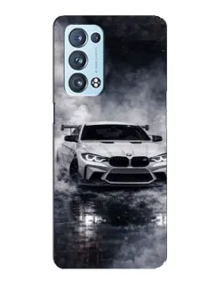 Чехол для OPPO Reno6 Pro Plus 5G с картинкой «BMW сквозь туман»