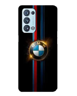 Чехол для OPPO Reno6 Pro Plus 5G с картинкой «BMW M-Power неон»