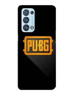 Чехол для OPPO Reno6 Pro Plus 5G с картинкой «PUBG — рамка лого»
