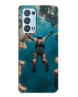 Чехол для OPPO Reno6 Pro Plus 5G с картинкой «PUBG — свободное падение»