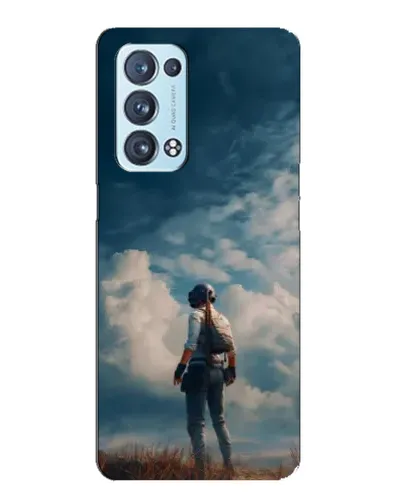 Чехол для OPPO Reno6 Pro Plus 5G с картинкой «Герой PUBG на скале»