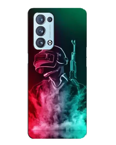 Чехол для OPPO Reno6 Pro Plus 5G с картинкой «PUBG — огненный воин»