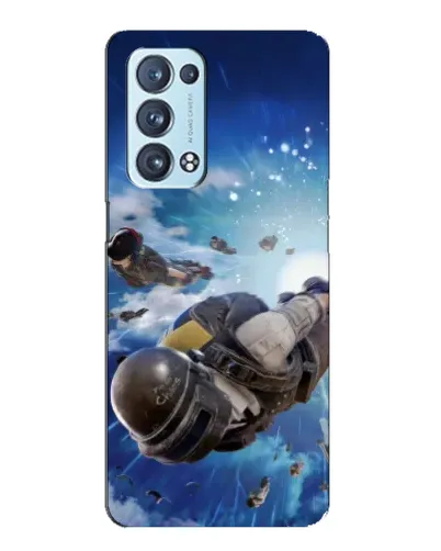 Чехол для OPPO Reno6 Pro Plus 5G с картинкой «Десант PUBG — прыжок»