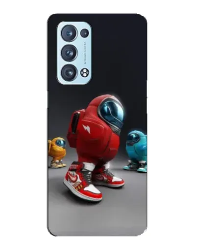 Чехол для OPPO Reno6 Pro Plus 5G с картинкой «Among Us — 3D стиль»