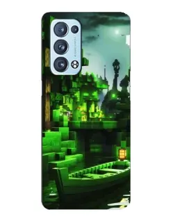 Чохол для OPPO Reno6 Pro Plus 5G з картинкою «Minecraft лісовий пейзаж» Чохол для OPPO Reno6 Pro Plus 5G з картинкою «Minecraft лісовий пейзаж»