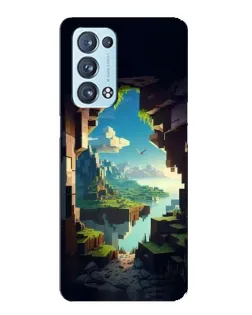 Чехол для OPPO Reno6 Pro Plus 5G с картинкой «Вид из пещеры»