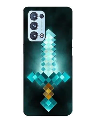 Чехол для OPPO Reno6 Pro Plus 5G с картинкой «Алмазный меч неон» Чехол для OPPO Reno6 Pro Plus 5G с картинкой «Алмазный меч неон»