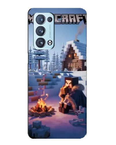 Чехол для OPPO Reno6 Pro Plus 5G с картинкой «Зимний Minecraft» Чехол для OPPO Reno6 Pro Plus 5G с картинкой «Зимний Minecraft»