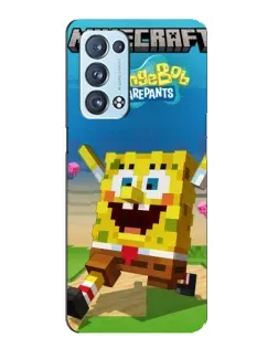 Чехол для OPPO Reno6 Pro Plus 5G с картинкой «Губка Боб Minecraft» Чехол для OPPO Reno6 Pro Plus 5G с картинкой «Губка Боб Minecraft»