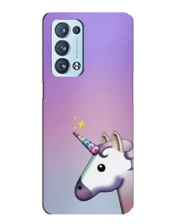 Чехол для OPPO Reno6 Pro Plus 5G с картинкой «Единорог градиент»