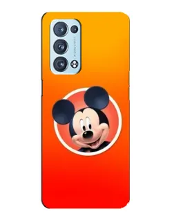 Чехол для OPPO Reno6 Pro Plus 5G с картинкой «Mickey в круге»