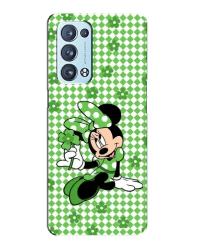 Чехол для OPPO Reno6 Pro Plus 5G с картинкой «Mickey в клетку»