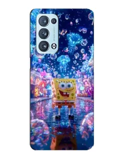 Чехол для OPPO Reno6 Pro Plus 5G с картинкой «Неоновый океан»