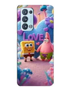Чехол для OPPO Reno6 Pro Plus 5G с картинкой «Губка Боб Патрик»