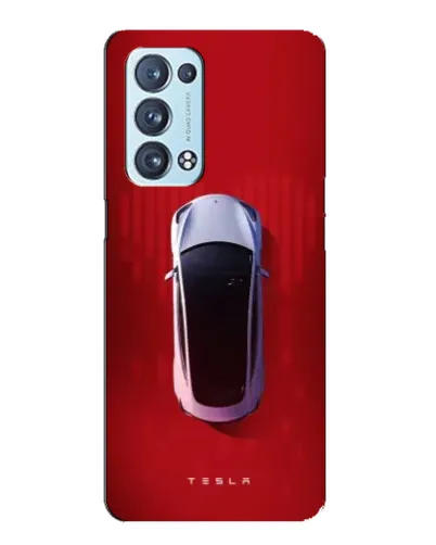 Чехол для OPPO Reno6 Pro Plus 5G с картинкой «Tesla Top View» Чехол для OPPO Reno6 Pro Plus 5G с картинкой «Tesla Top View»