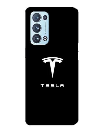 Чехол для OPPO Reno6 Pro Plus 5G с картинкой «Tesla White Logo» Чехол для OPPO Reno6 Pro Plus 5G с картинкой «Tesla White Logo»