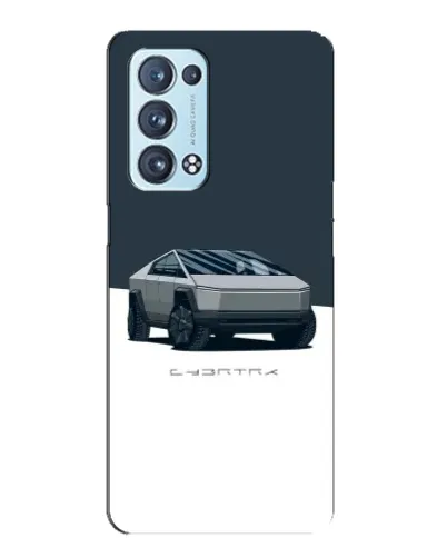Чехол для OPPO Reno6 Pro Plus 5G с картинкой «Серебристый Cybertruck Tesla» Чехол для OPPO Reno6 Pro Plus 5G с картинкой «Серебристый Cybertruck Tesla»