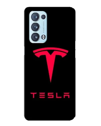 Чехол для OPPO Reno6 Pro Plus 5G с картинкой «Tesla Red Logo» Чехол для OPPO Reno6 Pro Plus 5G с картинкой «Tesla Red Logo»