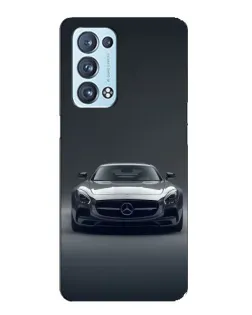 Чехол для OPPO Reno6 Pro Plus 5G с картинкой «Mercedes на черном»