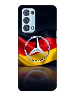 Чехол для OPPO Reno6 Pro Plus 5G с картинкой «Mercedes — флаг Германии»