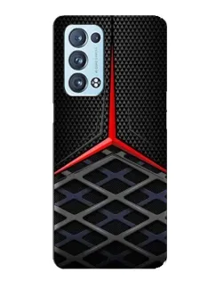 Чехол для OPPO Reno6 Pro Plus 5G с картинкой «Mercedes Carbon Grid»