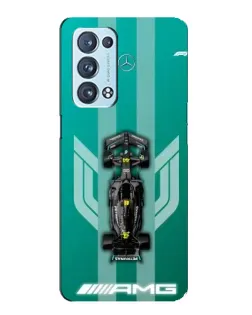 Чехол для OPPO Reno6 Pro Plus 5G с картинкой «Mercedes AMG Petronas»