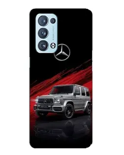 Чехол для OPPO Reno6 Pro Plus 5G с картинкой «Mercedes G-Class красный»